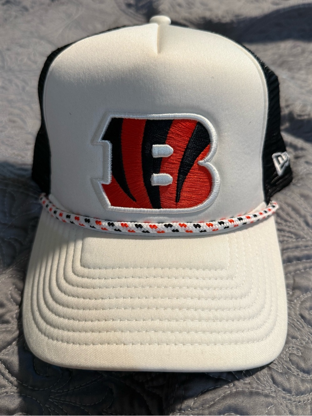 New Era Men’s Cincinnati Bengals Trucker Hat - White/Black/Orange